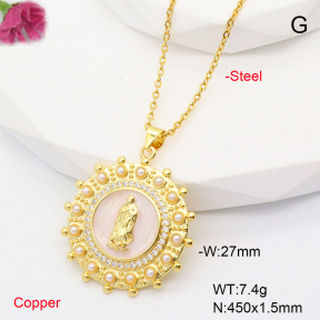 F6N407645ablb-L017  Fashion Copper Necklace