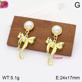 F2E300665ablb-J109  Fashion Copper Earrings