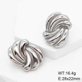 GEE001295vbpb-066  Handmade Polished  Stainless Steel Earrings