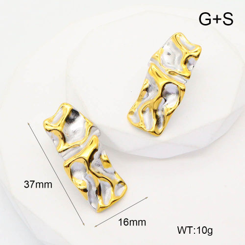 GEE002085ahjb-066  Handmade Polished  Stainless Steel Earrings