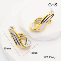 GEE002090ahjb-066  Handmade Polished  Stainless Steel Earrings