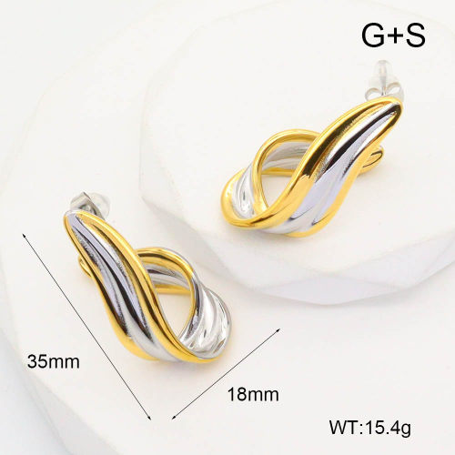 GEE002090ahjb-066  Handmade Polished  Stainless Steel Earrings