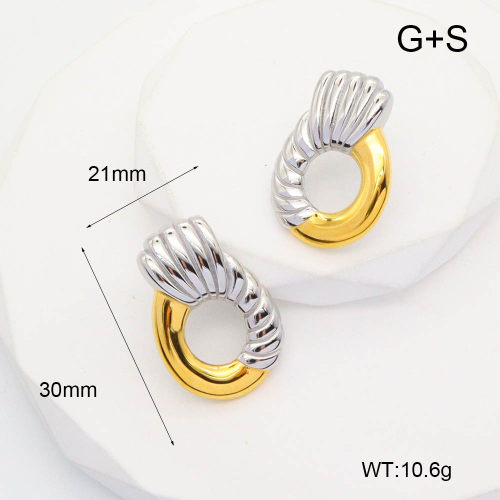 GEE002092ahjb-066  Handmade Polished  Stainless Steel Earrings