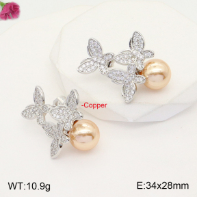 F2E401346ahjb-J22  Fashion Copper Earrings