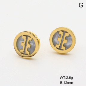 6E4004369vbmb-669  Stainless Steel Earrings