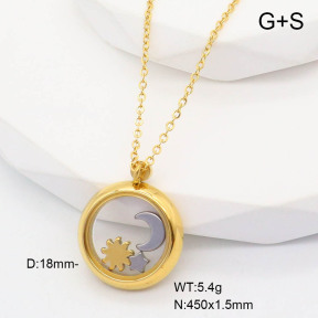 6N2004680bhva-669  Stainless Steel Necklace