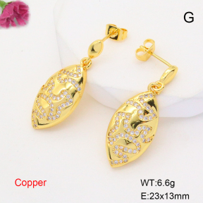 F6E405182bbov-L017  Fashion Copper Earrings