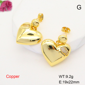 F6E405194vbmb-L017  Fashion Copper Earrings