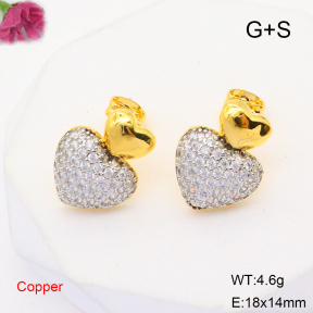 F6E405207bhva-L017  Fashion Copper Earrings