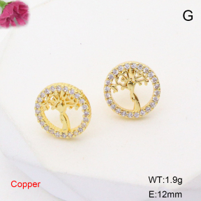 F6E405209vbmb-L017  Fashion Copper Earrings