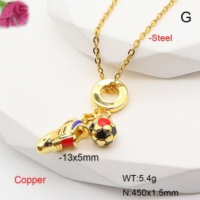 F6N301013baka-L017  Fashion Copper Necklace