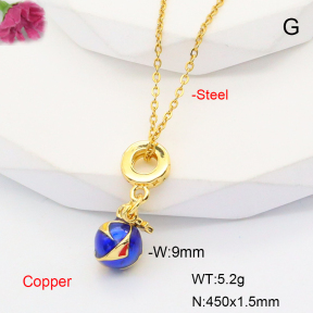 F6N301014baka-L017  Fashion Copper Necklace