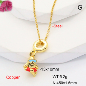 F6N301015baka-L017  Fashion Copper Necklace