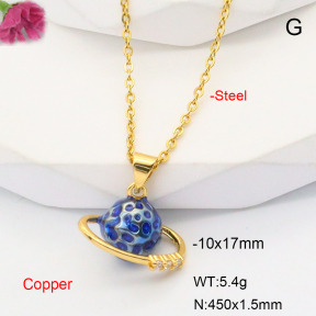 F6N301016baka-L017  Fashion Copper Necklace