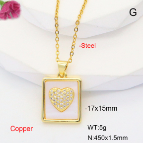 F6N301020baka-L017  Fashion Copper Necklace