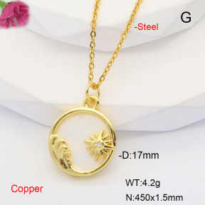 F6N301021baka-L017  Fashion Copper Necklace