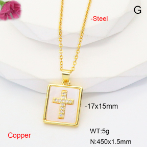 F6N301022baka-L017  Fashion Copper Necklace