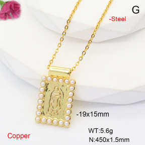 F6N301029baka-L017  Fashion Copper Necklace