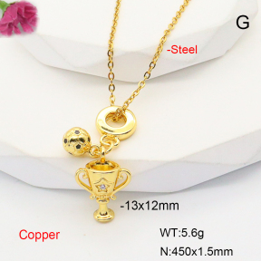 F6N407650baka-L017  Fashion Copper Necklace