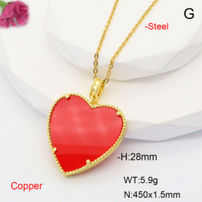 F6N407654aakl-L017  Fashion Copper Necklace