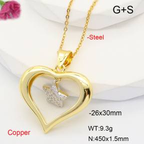 F6N407660vbmb-L017  Fashion Copper Necklace