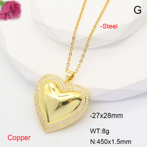 F6N407663vbmb-L017  Fashion Copper Necklace