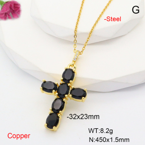 F6N407666ablb-L017  Fashion Copper Necklace