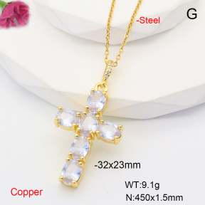 F6N407667ablb-L017  Fashion Copper Necklace