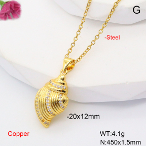 F6N407682baka-L017  Fashion Copper Necklace