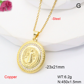 F6N407684baka-L017  Fashion Copper Necklace