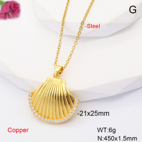 F6N407687baka-L017  Fashion Copper Necklace