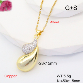 F6N407688ablb-L017  Fashion Copper Necklace