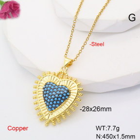 F6N407694bbov-L017  Fashion Copper Necklace