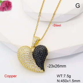 F6N407696bhia-L017  Fashion Copper Necklace