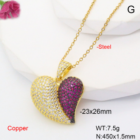 F6N407697bhia-L017  Fashion Copper Necklace