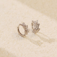 JE6944aink-Y05  925 Silver Earrings  WT:2g  Inner:9mm  YHE0647