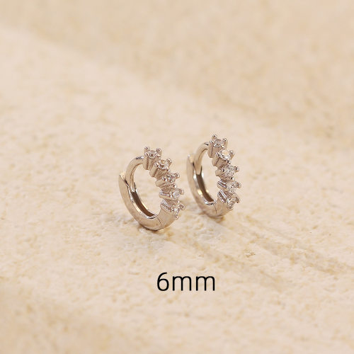 JE6946vhnl-Y05  925 Silver Earrings  WT:0.98g  6mm  YHE0654