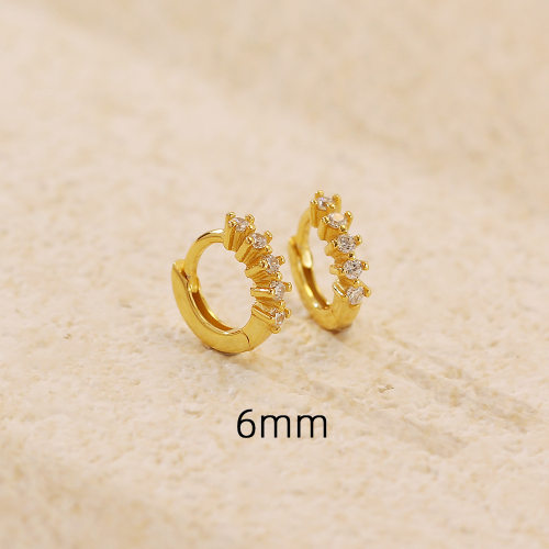 JE6947vhnl-Y05  925 Silver Earrings  WT:0.98g  6mm  YHE0654