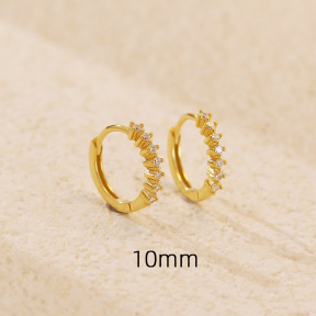 JE6951aiio-Y05  925 Silver Earrings  WT:1.38g  10mm  YHE0654