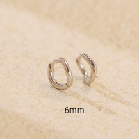 JE6952vhlo-Y05  925 Silver Earrings  WT:0.9g  6mm  YHE0655