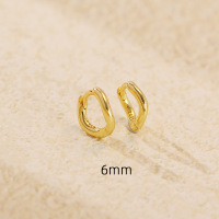 JE6953vhlo-Y05  925 Silver Earrings  WT:0.9g  6mm  YHE0655