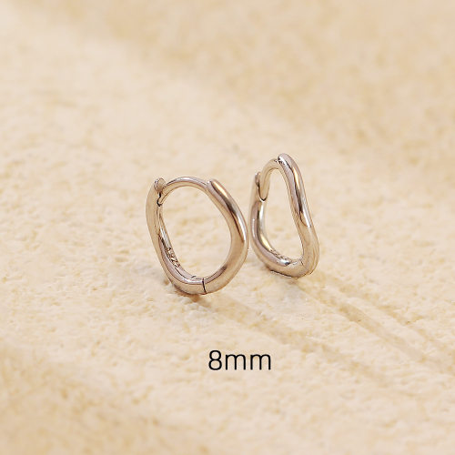 JE6954vhno-Y05  925 Silver Earrings  WT:1.12g  8mm  YHE0655