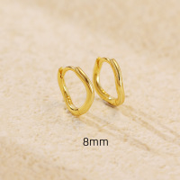 JE6955vhno-Y05  925 Silver Earrings  WT:1.12g  8mm  YHE0655