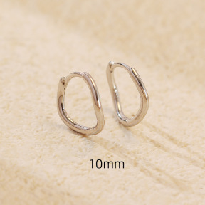 JE6956vhpo-Y05  925 Silver Earrings  WT:1.32g  10mm  YHE0655