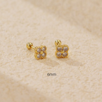 JE6963vhno-Y05  925 Silver Earrings  WT:1.18g  6mm  YHE0664