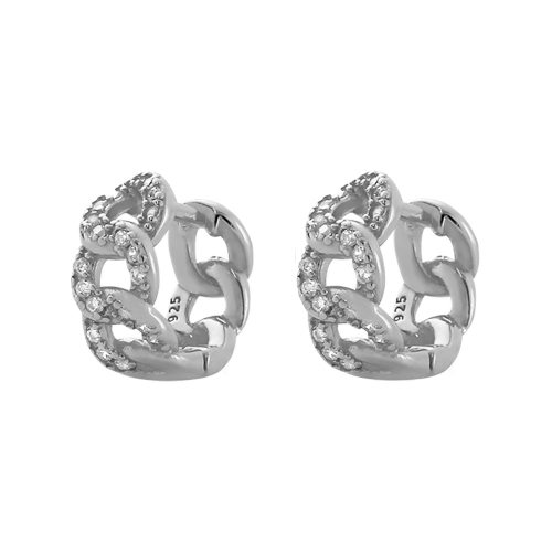 JE6964ajjo-Y05  925 Silver Earrings  WT:2.5g  Inner:8*5.2mm  ZH001