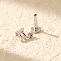 JE6992bboo-Y05  925 Silver Earrings  (1PC)  WT:0.27g  5*6.2mm  YHE0670