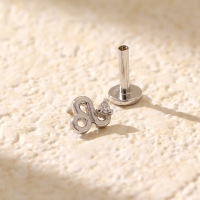 JE6996bboo-Y05  925 Silver Earrings  (1PC)  WT:0.27g  4.4*5.3mm  YHE0670