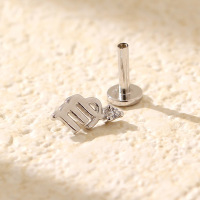 JE6998bboo-Y05  925 Silver Earrings  (1PC)  WT:0.27g  5.8*6mm  YHE0670