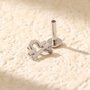 JE7000bboo-Y05  925 Silver Earrings  (1PC)  WT:0.27g  5.7*6.4mm  YHE0670